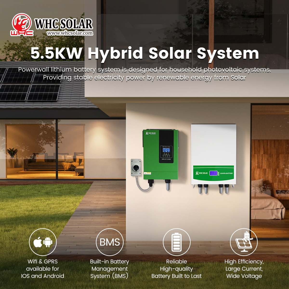 FB ad 5.5KW 5120Wh Solar Power System 02